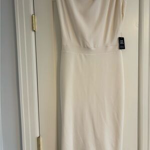 Express Cream Sheath Dress